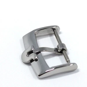 STAINLESS STEEL WATCH BUCKLE 14 16 18 20MM SUBSTITUTE FOR OMEGA WATCH BUCKLE - Picture 1 of 9