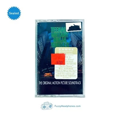 Teenage Mutant Ninja Turtles Soundtrack Cassette Tape (1990) Original SEALED - Image 1 of 4