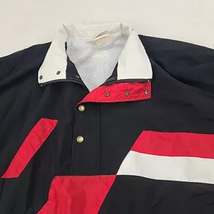 Vintage Pace Setter Jacket Mens XL Pullover Windbreaker Embroidered Cyclen 90 - Picture 1 of 15