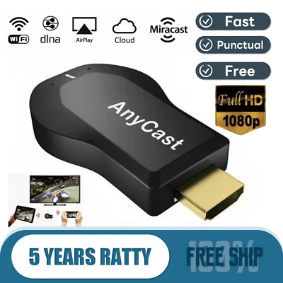 HDMI Dongle Wifi Wlan HD 1920P TV Stick Dongle Chrome Miracast Mac USB Anycast - Bild 1 von 4
