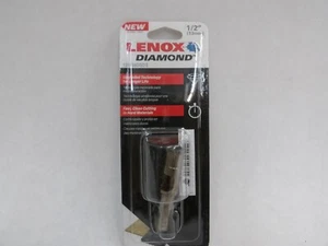 NEW IN PKG LENOX DIAMOND GRIT HOLE SAW BIT 1/2" FOR TILE AND STONE 121108DGDS - Picture 1 of 2