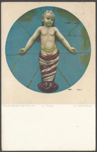 DELLA ROBBIA Putti Skulptur Florenz Italien Original Kunst Italienische Postkarte - Bild 1 von 2