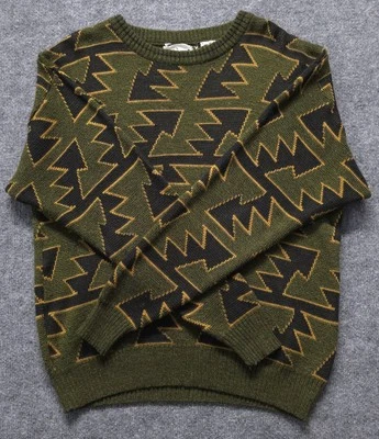 De colección - Suéter Geométrico Le Tigre Y2K Años 90 - Grande - Negro/Verde Foto 1 de 4