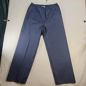 Columbia Sportswear Blue PVC Waterproof Rain Pants Men's Size XL Button Sides - Picture 1 of 9