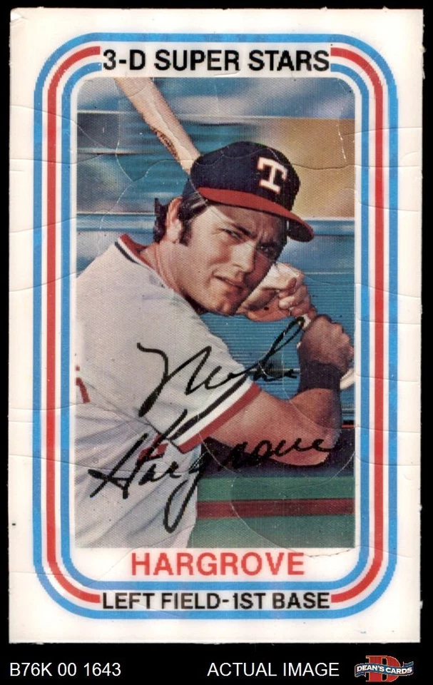 1976 Kellogg's #51 Mike Hargrove Rangers 2 - GOOD - Image 1 of 1