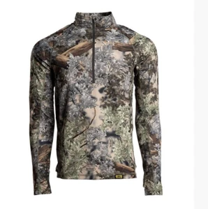 KINGS CAMO XKG Elevation 1/4 Zip Sz. L Desert Shadow Long Sleeve Base Layer Tee - Picture 1 of 12