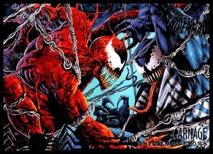 Tarjeta coleccionable Fleer Ultra Spider-Man Venom vs Carnage #99 Marvel 1995 años 90 vintage - Imagen 1 de 2