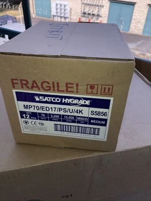 Satco S5856 (1 Case Qty 12) MP70 ED17 U/PS HID 70W Medium E26 Clear 4000K - Image 1 of 4