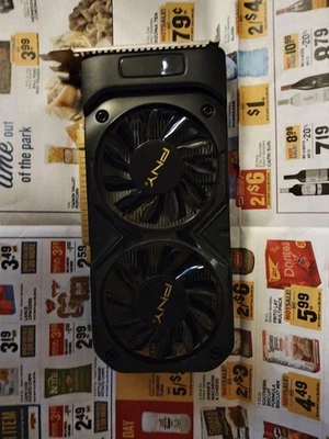 USED PNY NVIDIA GEFORCE GTX 750 2048M GDDR5 PCIE GRAPHIC CARD - UNTESTED - Image 1 of 3