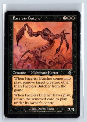 (2x) FACELESS BUTCHER - Torment – MTG Magic the Gathering Card - Common - Image 1 of 4
