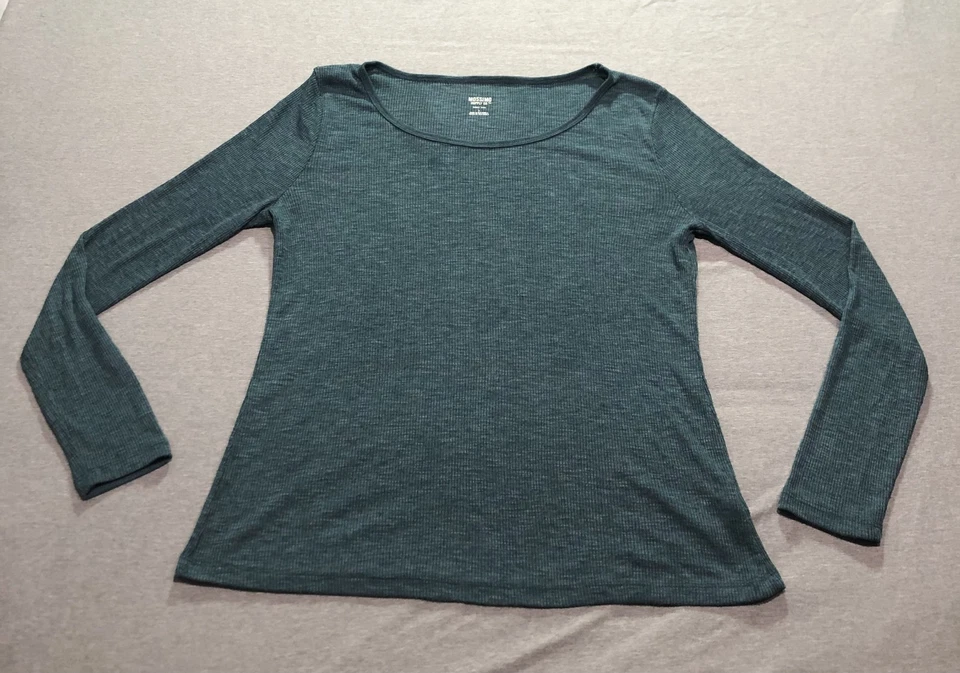 Sudadera Mossimo Para Mujer Grande Femenina Minimalista Salón Indie Grunge Azul Foto 1 de 4