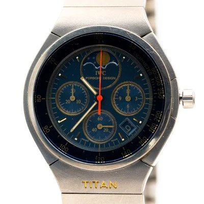 IWC Porsche Design Uhr Ref. IW3742 Titan Quarz 35mm Papiere 1991 - Bild 1 von 4