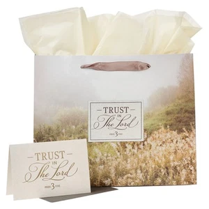 Large Landscape Gift Bag for Men & Women w/Greeting Card & Tissue Paper Set: - Picture 1 of 1