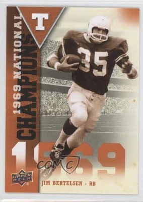 2011 Upper Deck University of Texas National Champions Jim Bertelsen #NC-JB - Image 1 of 2