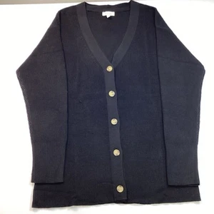 Ella Moss Ladies' Button-Up Soft & Cozy Cardigan w/Side Pockets, Black, Size S - Picture 1 of 4