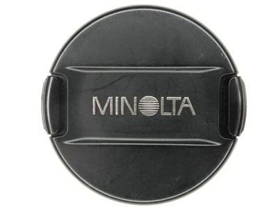 Minolta 55mm LF-1155 Genuine Black / Silver Snap On Front Camera Lens Cap - Image 1 of 4