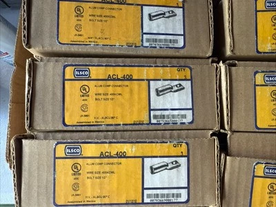 ILSCO ACL-400 400-MCM ALUMINUM COMPRESSION LUG BOLT SIZE 1/2" (3 PACK)