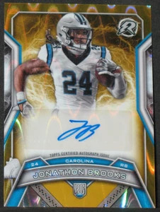 JONATHON BROOKS 2024 Topps Resurgence Gold Autograph Rookie (28/50) Panthers - Picture 1 of 2