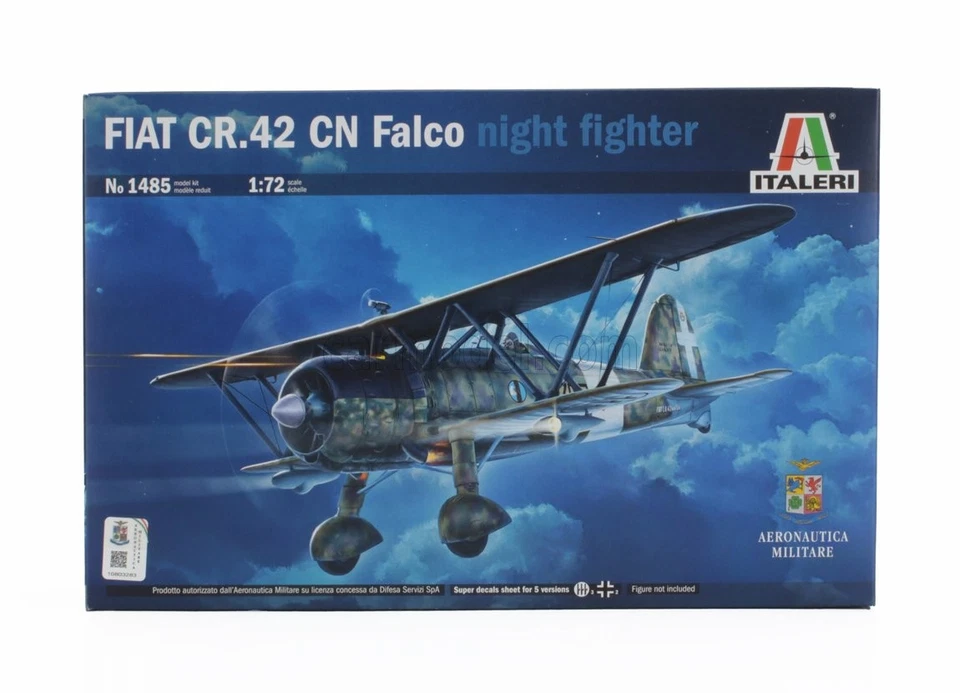 1/72 ITALERI - FIAT - CR.42 FALCO MILITARY AIRPLANE IT1485 - Immagine 1 di 1