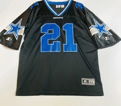 Винтажная ковбойская футболка 90-х для начинающих игроков Deion Sanders Dallas размер 52/XL  - Изображение 1 из 4