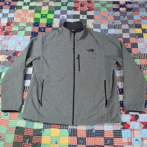 The North Face Jacket Mens 2XL Gray Windwall Lined Softshell Full Zip Outdoor - Picture 1 of 7