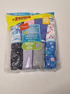 Hanes Hipster Taglia 12 Mutandine, Bambina, Confezione Aperta, 10 Paia, Cotone - Foto 1 di 3