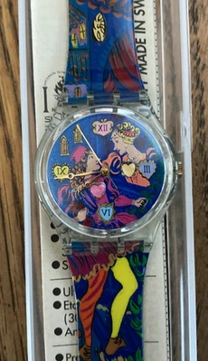 NUEVO Reloj Swatch ROMEO & JULIET GN162 Día de San Valentín 1996 En todo el mundo  Foto 1 de 4