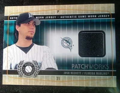 2005 Fleer Patchworks Game Used Jersey Card PW-JB Josh Beckett Florida Marlins  - Image 1 of 2
