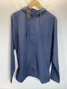 Travis Mathew Balboa Hooded Full-Zip Jacket Blue nights heather Sz Med - Picture 1 of 9