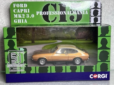 Corgi Professionalmania 1:43 Ford Capri MkII 3.0 Ghia Arizona Gold Boxed Ltd Ed - Image 1 of 4