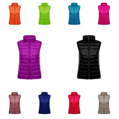 Gilet Waistcoat Warmer Ultralight Coat Sleeveless Ladies Warm Jacket  Down Vest - Image 1 of 4