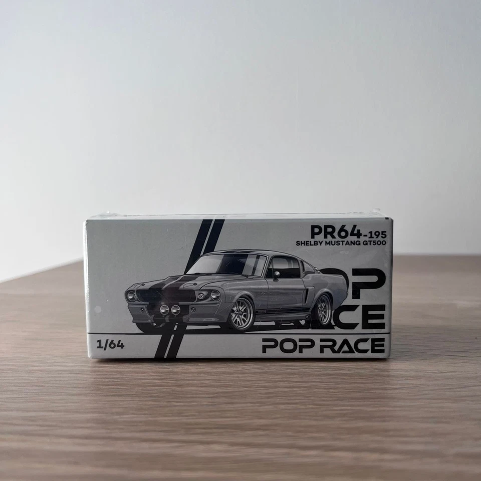 1 64 POP-RACE-LIMITED Ford Usa Mustang Shelby Gt500 Coupe 1967 PR640195 Model