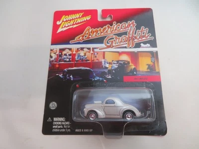 Johnny Lightning American Graffiti 1941 Willys blanco fundido a presión 1/64 Foto 1 de 4