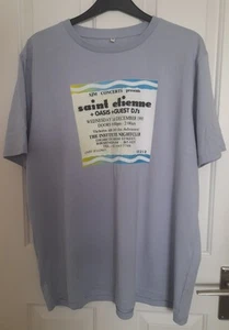 St Etienne/Oasis Tshirt 1993 Gig Ticket Brand New Without Tags Men's XXL - Picture 1 of 4