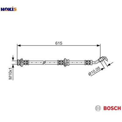 MANGUERA DE FRENO 1 987 476 363 PARA NISSAN NOTE MARCH/III MICRA/C+C K9K288/276 1,5 L Foto 1 de 4