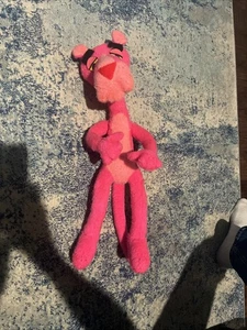 60er Jahre Rosa Panther Stofftier Plüschtier ohne Etikett - Bild 1 von 16