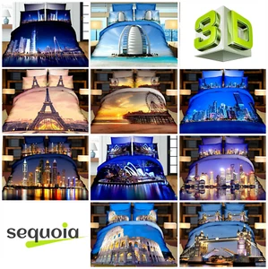 Juegos de cama 3D efecto impresión fotográfica paisaje funda de edredón doble UE - Imagen 1 de 23