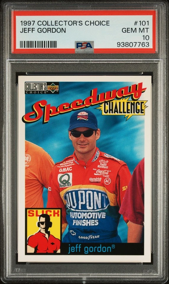 Jeff Gordon PSA 10 NASCAR GEM Mint 1997 COLLECTOR'S #101 Upper Deck - Image 1 of 1