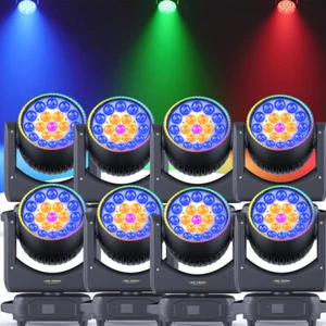 Luz principal móvil LED 19x20W RGBW 4 en 1 haz/lavado/efecto zoom escenario DMX luces DJ - Imagen 1 de 17