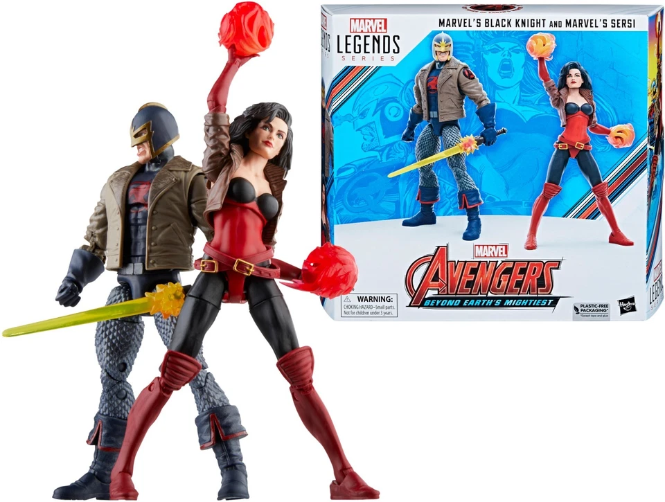 Marvel Legends Series Avengers Black Knight from 2 Pack 60th Anniversary Rare