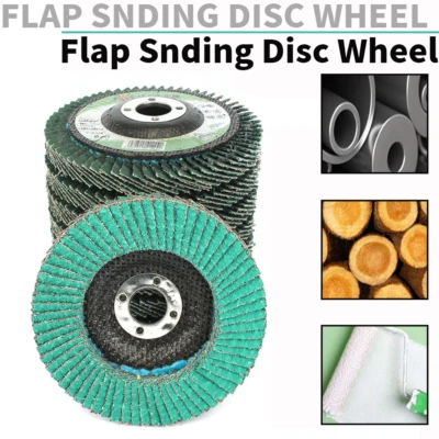 5Pcs 4 Inch T27 Zirconium Flap Disc Sanding Grinding Wheel F Angle Grinder Tool - Image 1 of 4