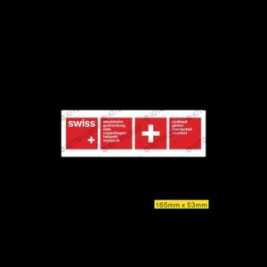 Pegatina Logo Swiss International Air Lines (Tamaño 16,5 cm x 5,3 cm) - Imagen 1 de 1