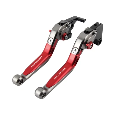 For 2009-2013 Ducati Monster 1100 S/EVO Folding Extendable Brake Clutch Lever . - Image 1 of 4