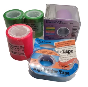 Students, Lee Products Removable Wide & Narrow Highlighter Tape with Refills #10 - Picture 1 of 2