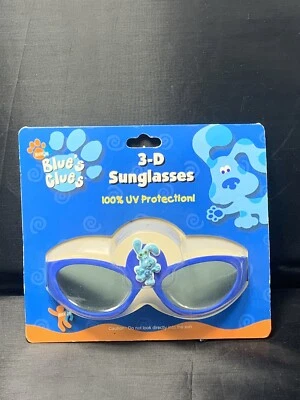 Nick Jr 2003 Blue’s Clue’s 100% UV Protection Kids 3-D Sunglasses - Image 1 of 2