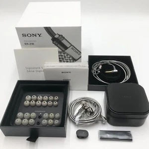 S++++ SONY IER-Z1R Hi-Res In Ear Canal Earphone Wired Hybrid w/ Accessories F/S - Picture 1 of 6