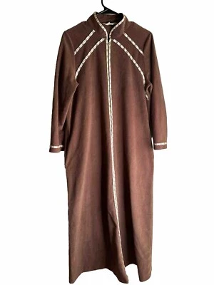 De Colección Vanity Fair M/L Bata Larga Vestido de Noche Casa Abrigo Vestido Muumuu Cálido Foto 1 de 4