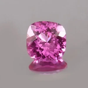 AAA Natural Flawless Ceylon Pink Sapphire Loose Cushion Gemstone Cut 11x11x7.4MM - Picture 1 of 4