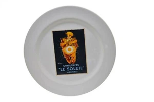 Pósters vintage de plato de cena de granero de cerámica 11,5" conserva Le Soleil Malines - Imagen 1 de 2