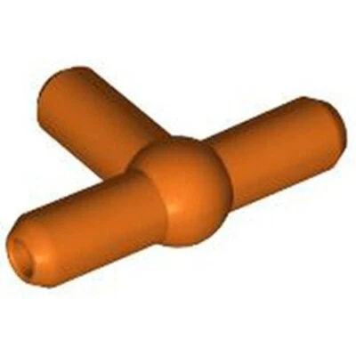 Lego Technic Bricks 10x Reddish Orange Pneumatic Tee T-Piece 6486091 4697 NEW - Image 1 of 4